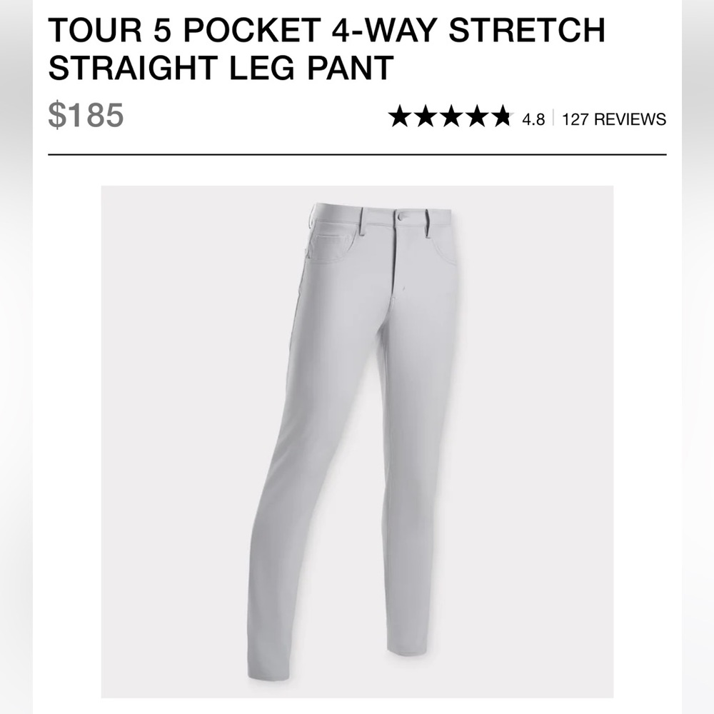 G/FORE Straight Leg Pant